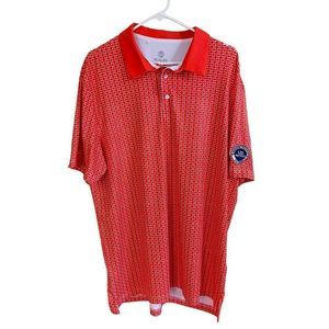 Scales Orange and White XL Polo Shirt PGA West 2022 Logo Geometric